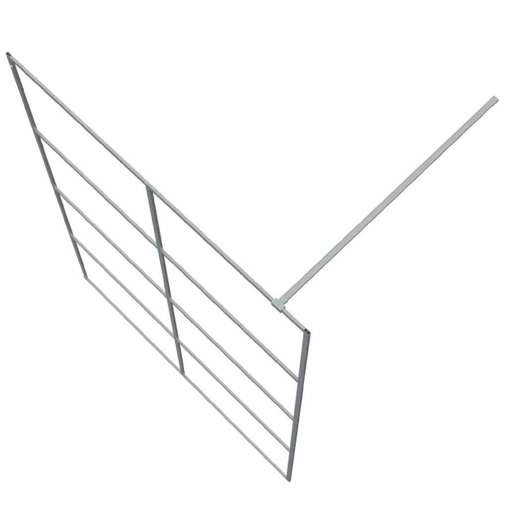 Parete Doccia Walk In Argento 140x195 Cm Vetro Trasparente Esg - Image 5