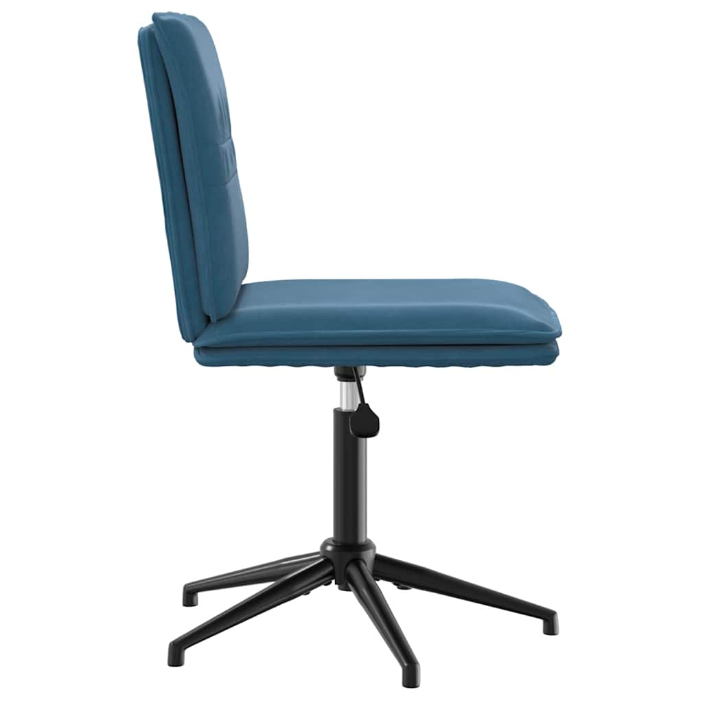 Sedie Da Pranzo 6 Pz Blu In Velluto - Image 5