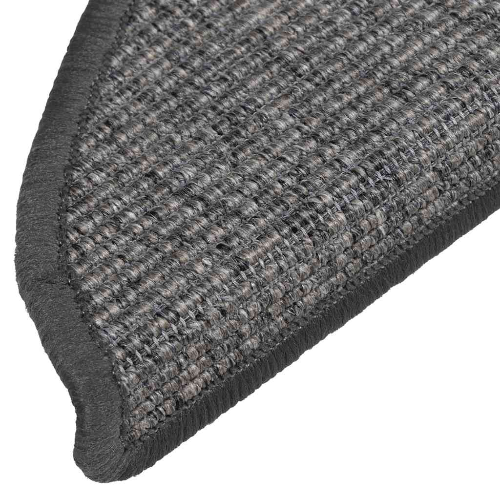 Tappetini Per Scale 15 Pz 56x17x3 Cm Beige E Grigio Semicircolari - Image 6