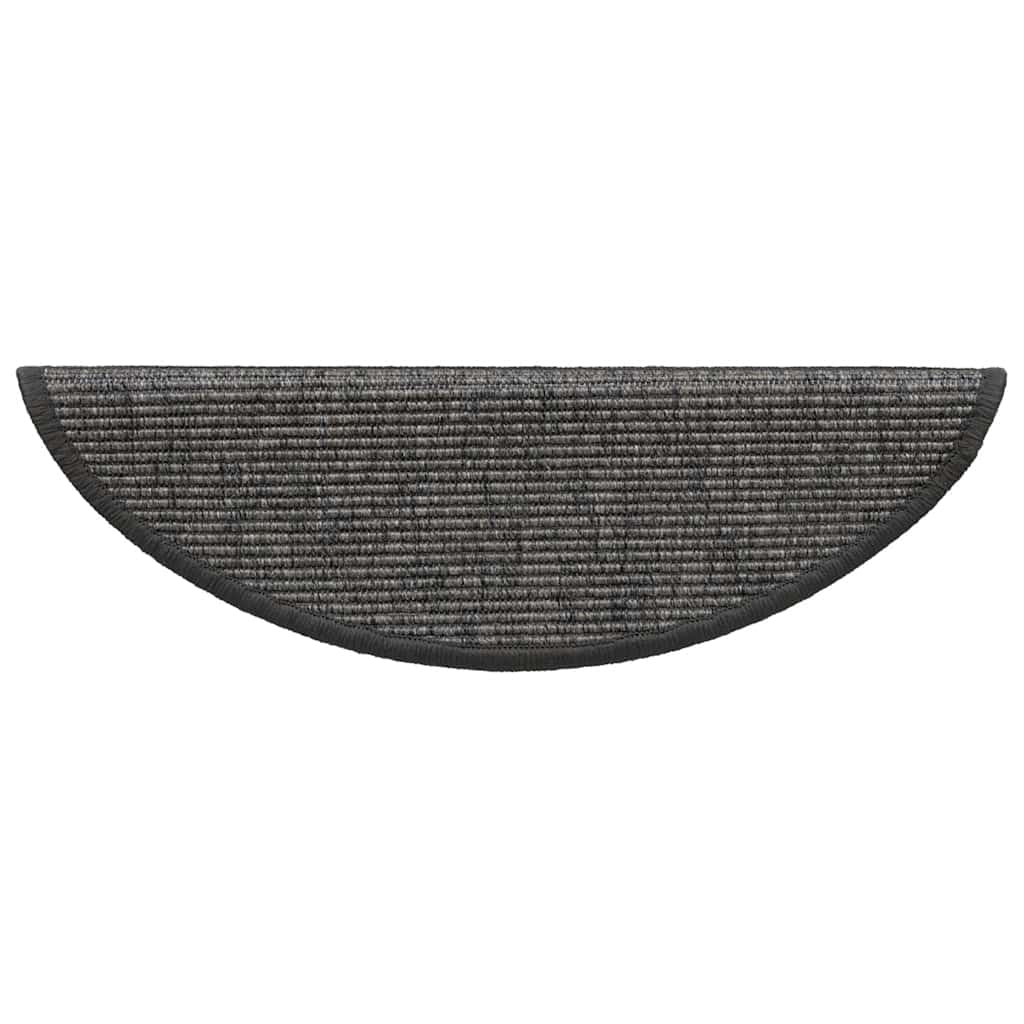 Tappetini Per Scale 15 Pz 56x17x3 Cm Beige E Grigio Semicircolari - Image 5