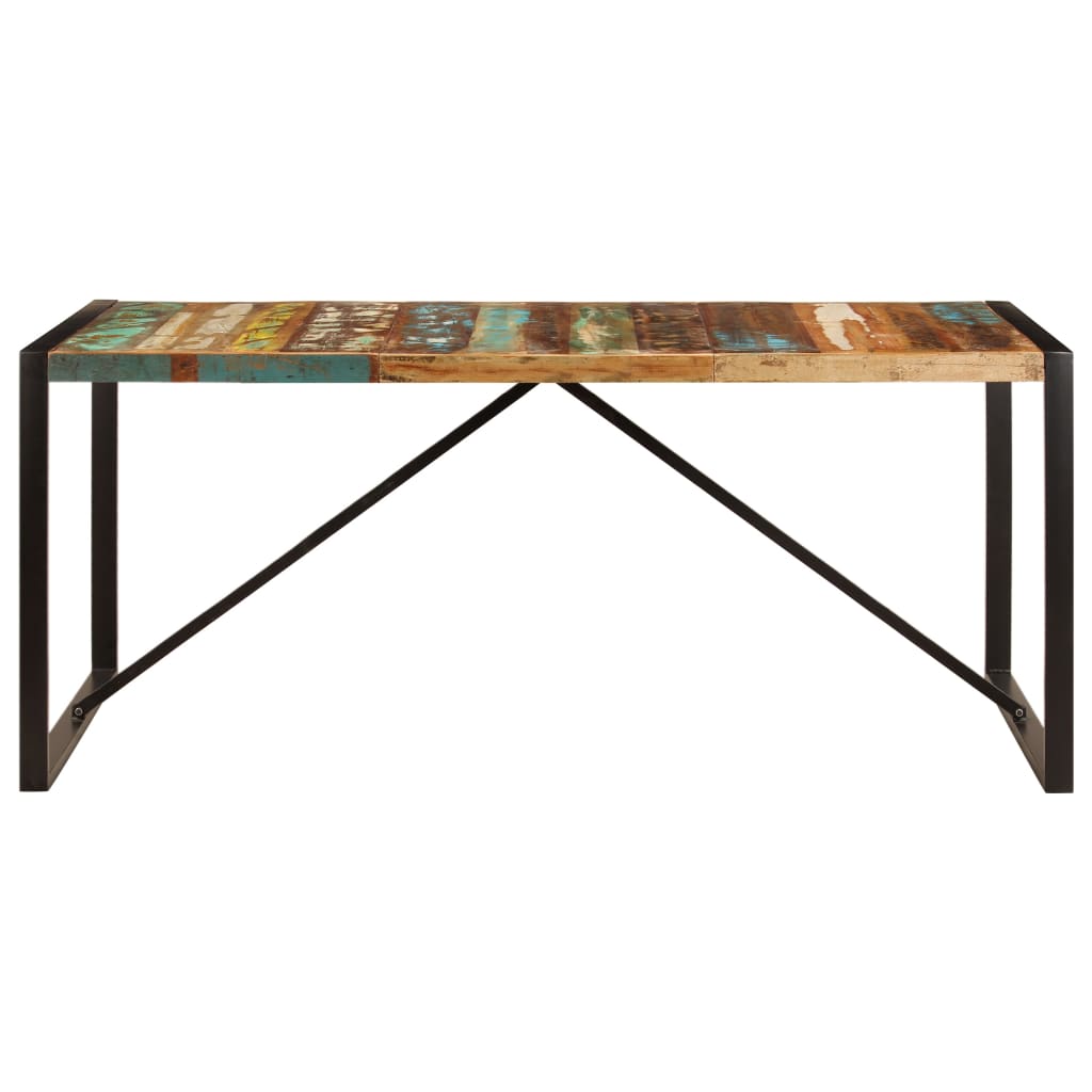 Tavolo Da Pranzo 180x90x75 Cm In Legno Massello Di Recupero