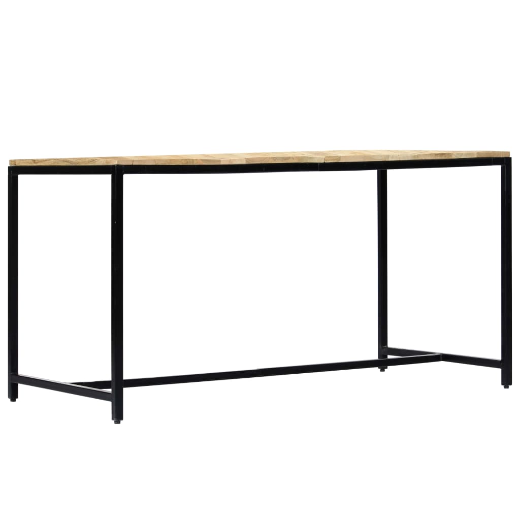 Tavolo Da Pranzo 140x70x75 Cm In Legno Massello Di Mango Grezzo