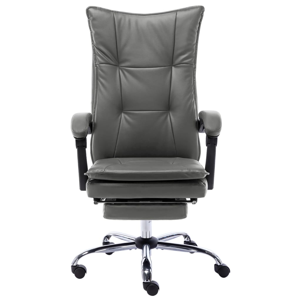 Sedia Da Ufficio Antracite In Similpelle