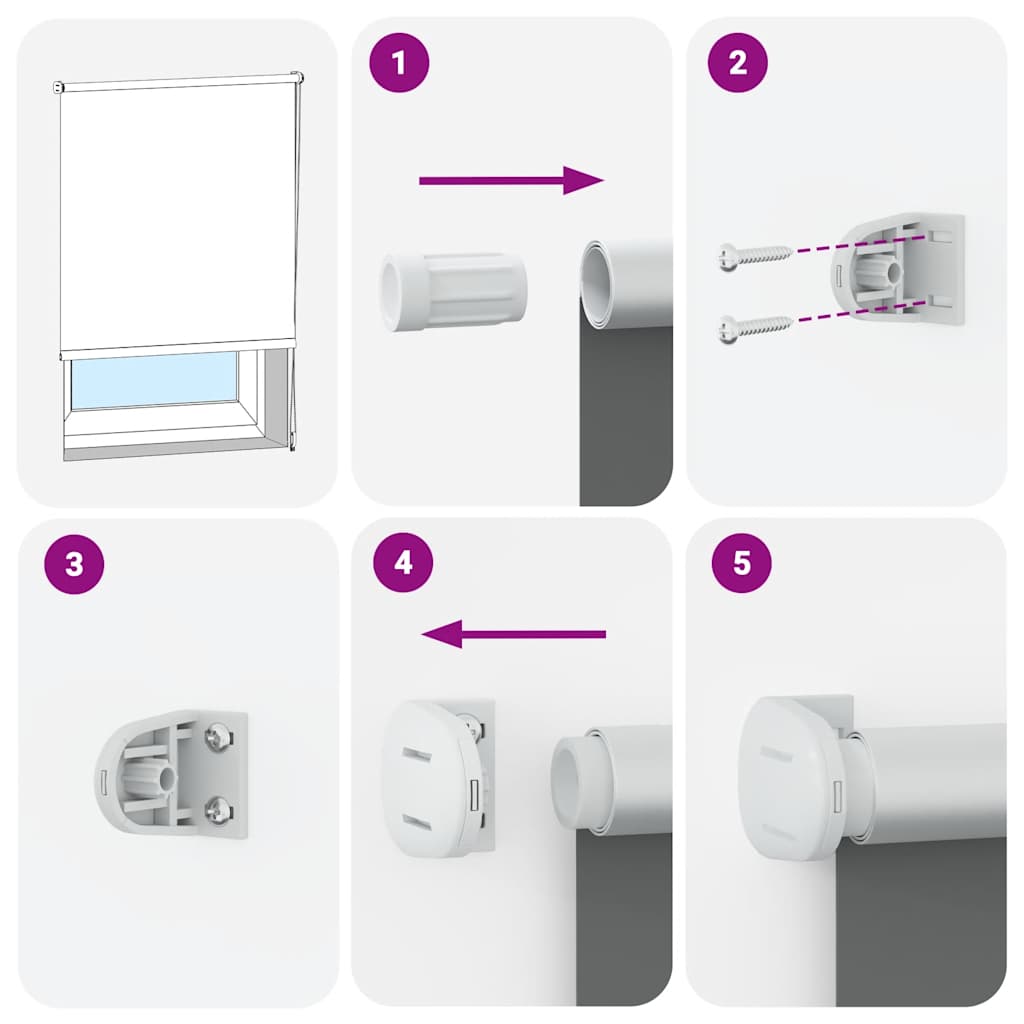 Tenda A Rullo Oscurante 70x175 Cm Larghezza Tessuto 65,7 cm - Image 6