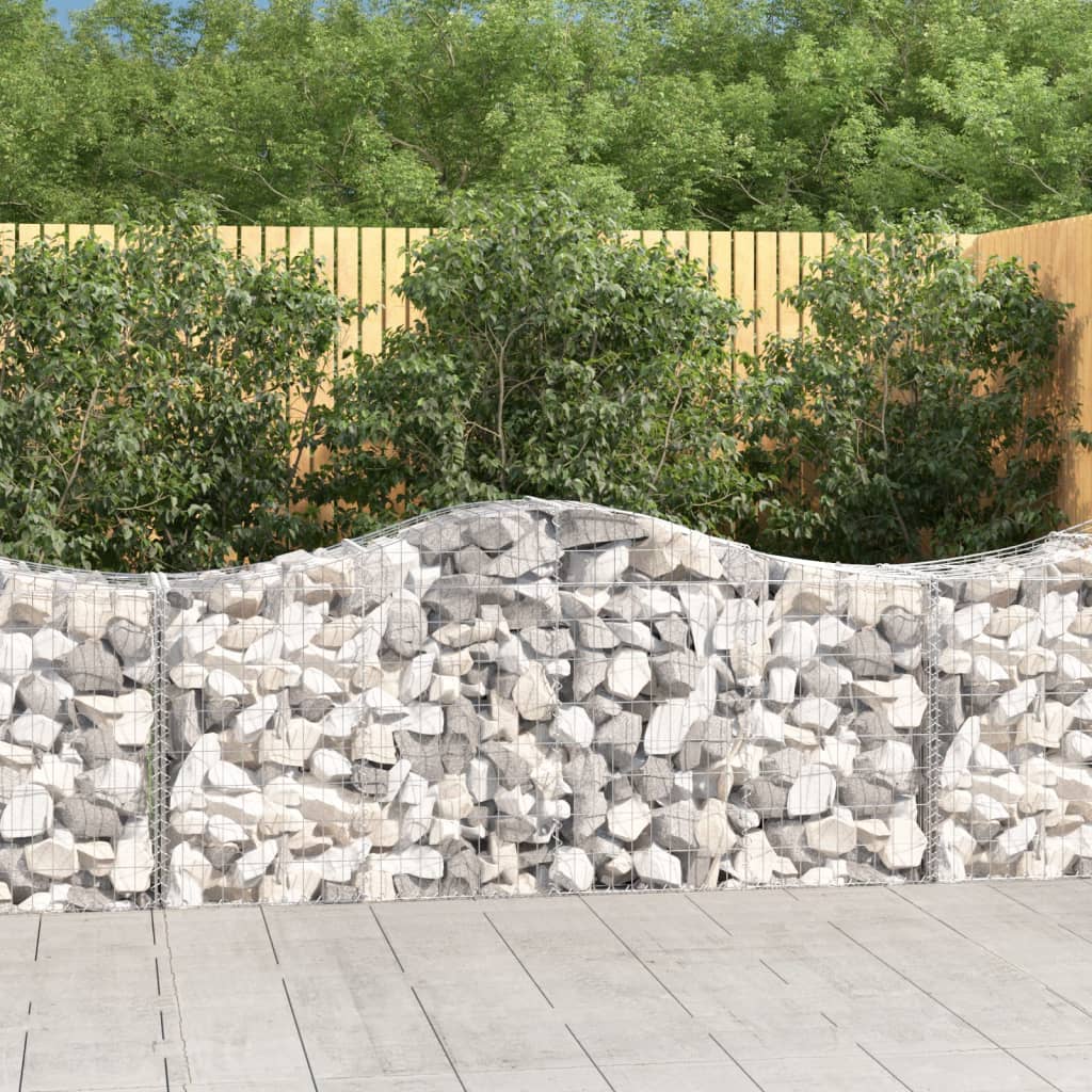 Cesti Gabbioni Ad Arco 50 Pz 200x50x80/100 Cm Ferro Zincato