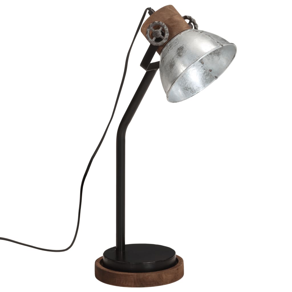 Lampada Da Scrivania 25 W Argento Vintage 18x18x60 Cm E27