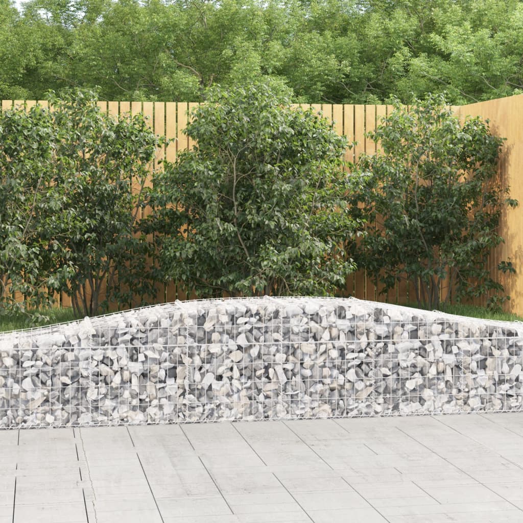 Cesti Gabbioni Ad Arco 20 Pz 400x50x40/60 Cm Ferro Zincato