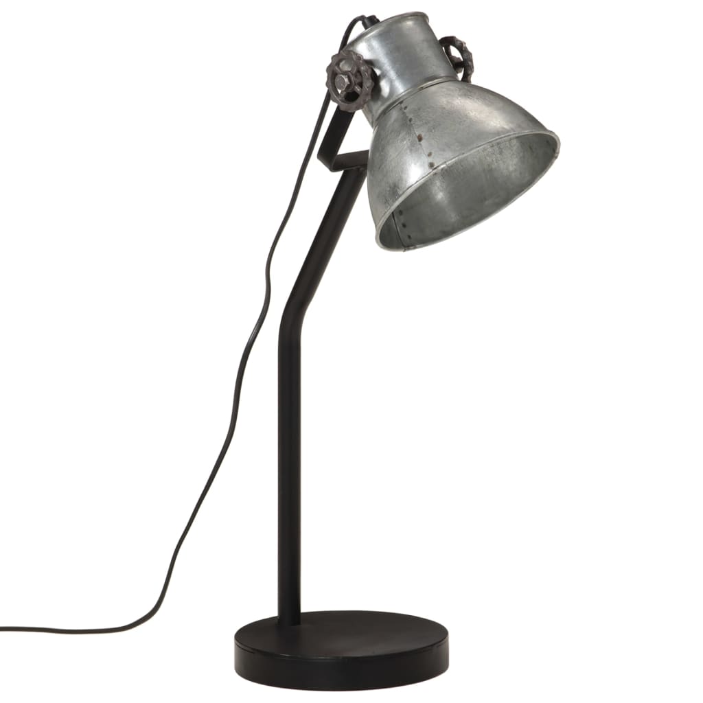Lampada Da Scrivania 25 W Argento Vintage 17x17x60 Cm E27