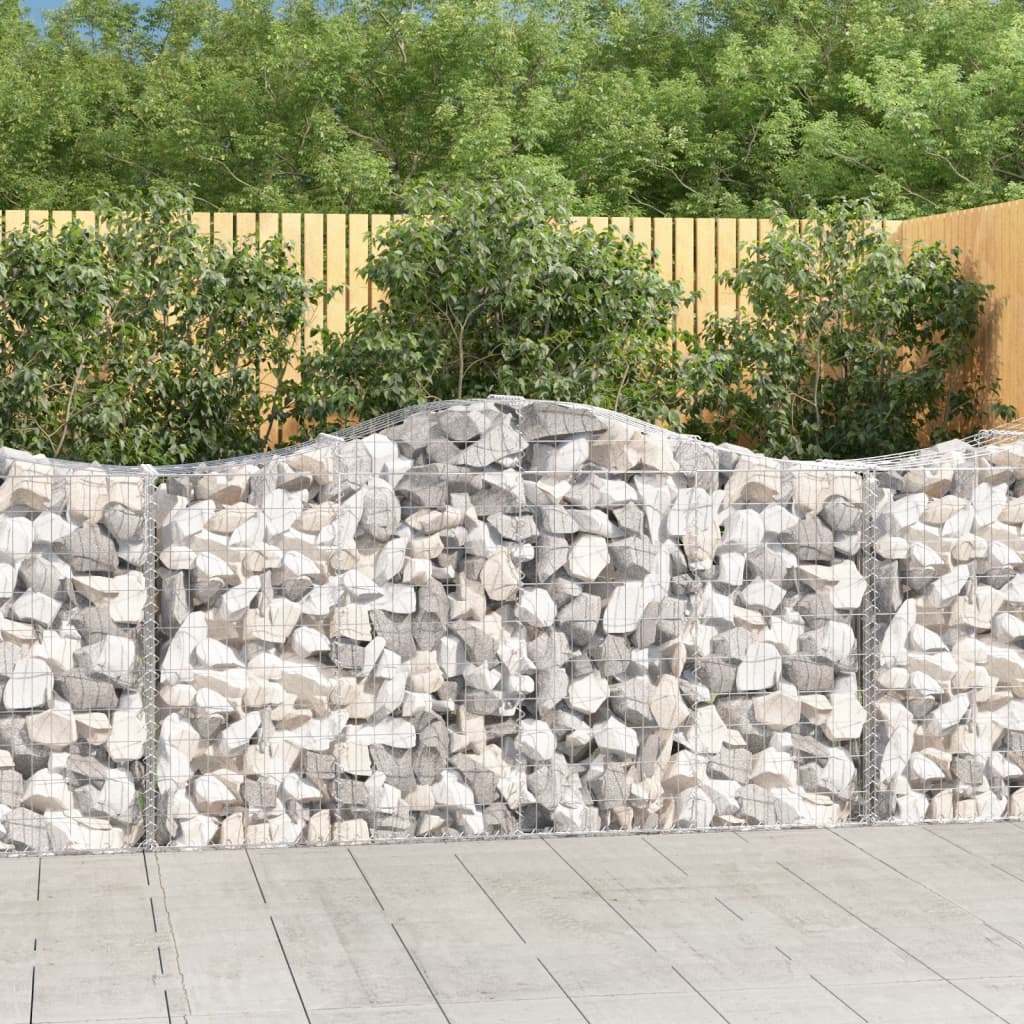 Cesti Gabbioni Ad Arco 50 Pz 200x50x100/120 Cm Ferro Zincato