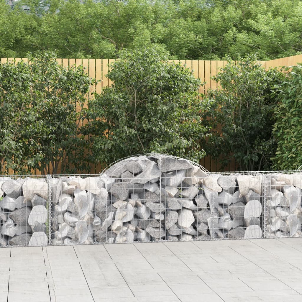 Cesti Gabbioni Ad Arco 30 Pz 200x50x60/80 Cm Ferro Zincato