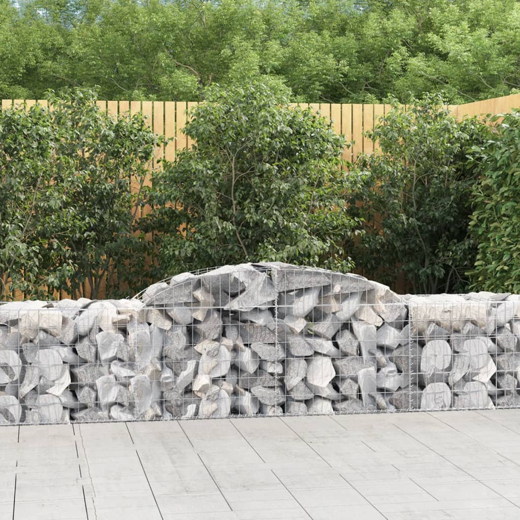 Cesti Gabbioni Ad Arco 30 Pz 300x50x60/80 Cm Ferro Zincato