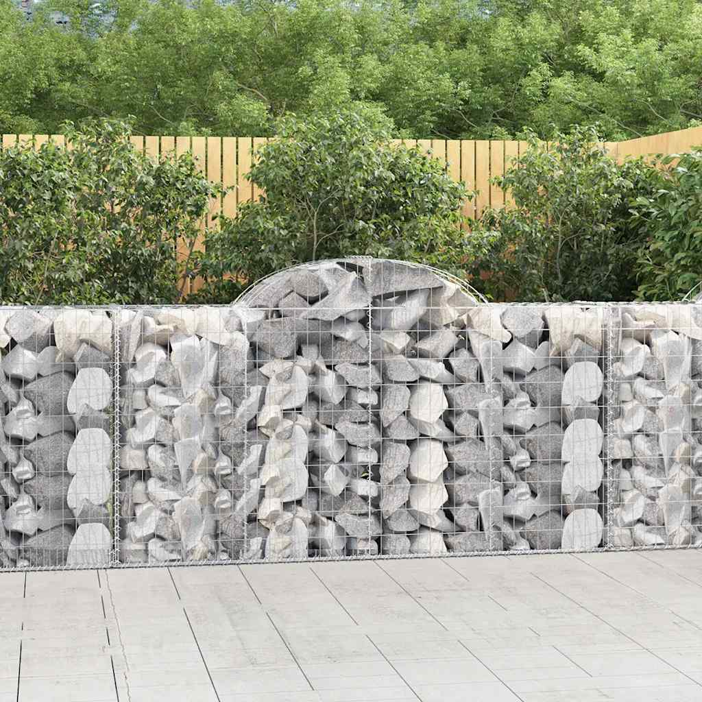 Cesti Gabbioni Ad Arco 50 Pz 200x50x100/120 Cm Ferro Zincato
