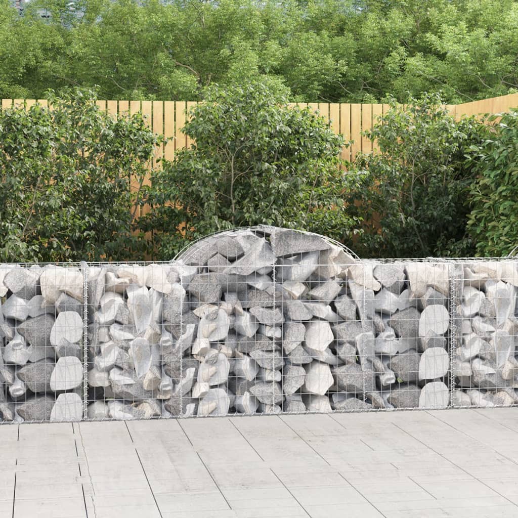 Cesti Gabbioni Ad Arco 50 Pz 200x50x80/100 Cm Ferro Zincato