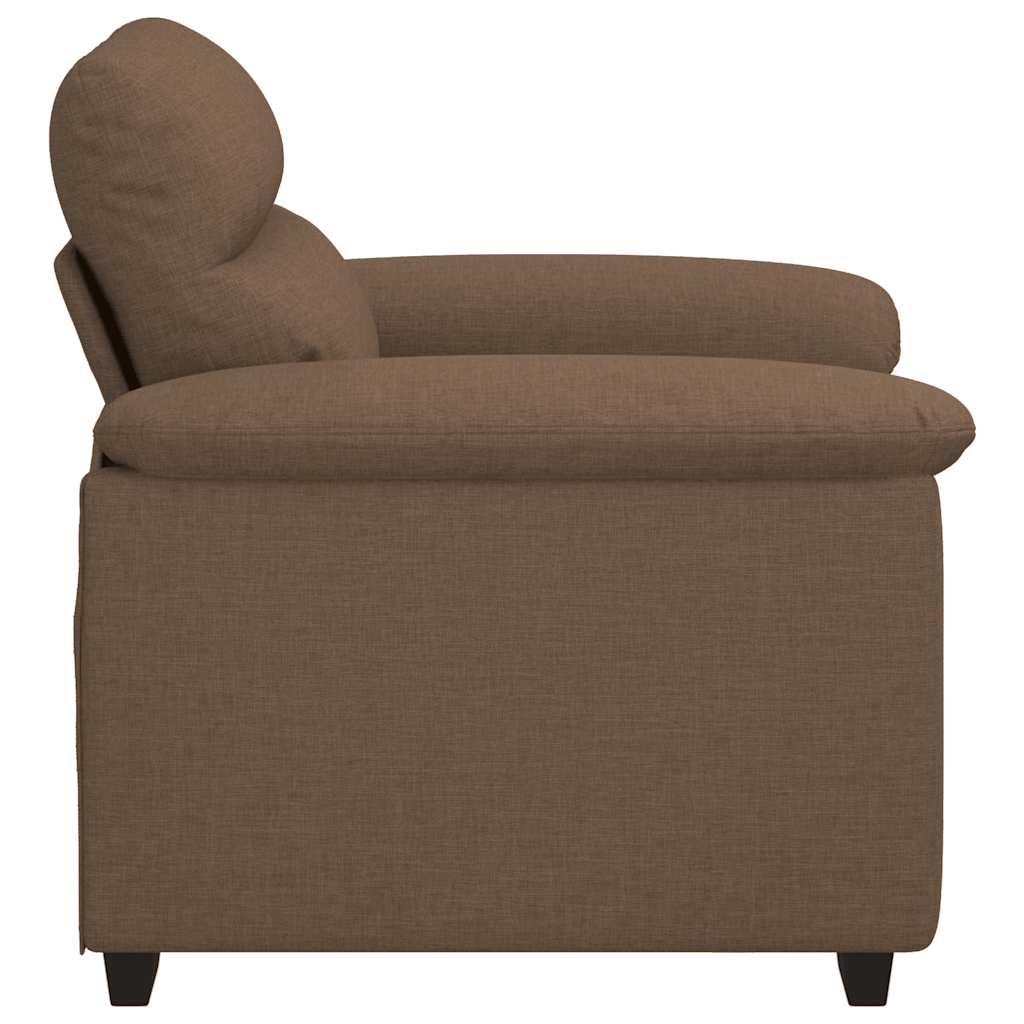 Poltrona Marrone 60 Cm In Tessuto - Image 5