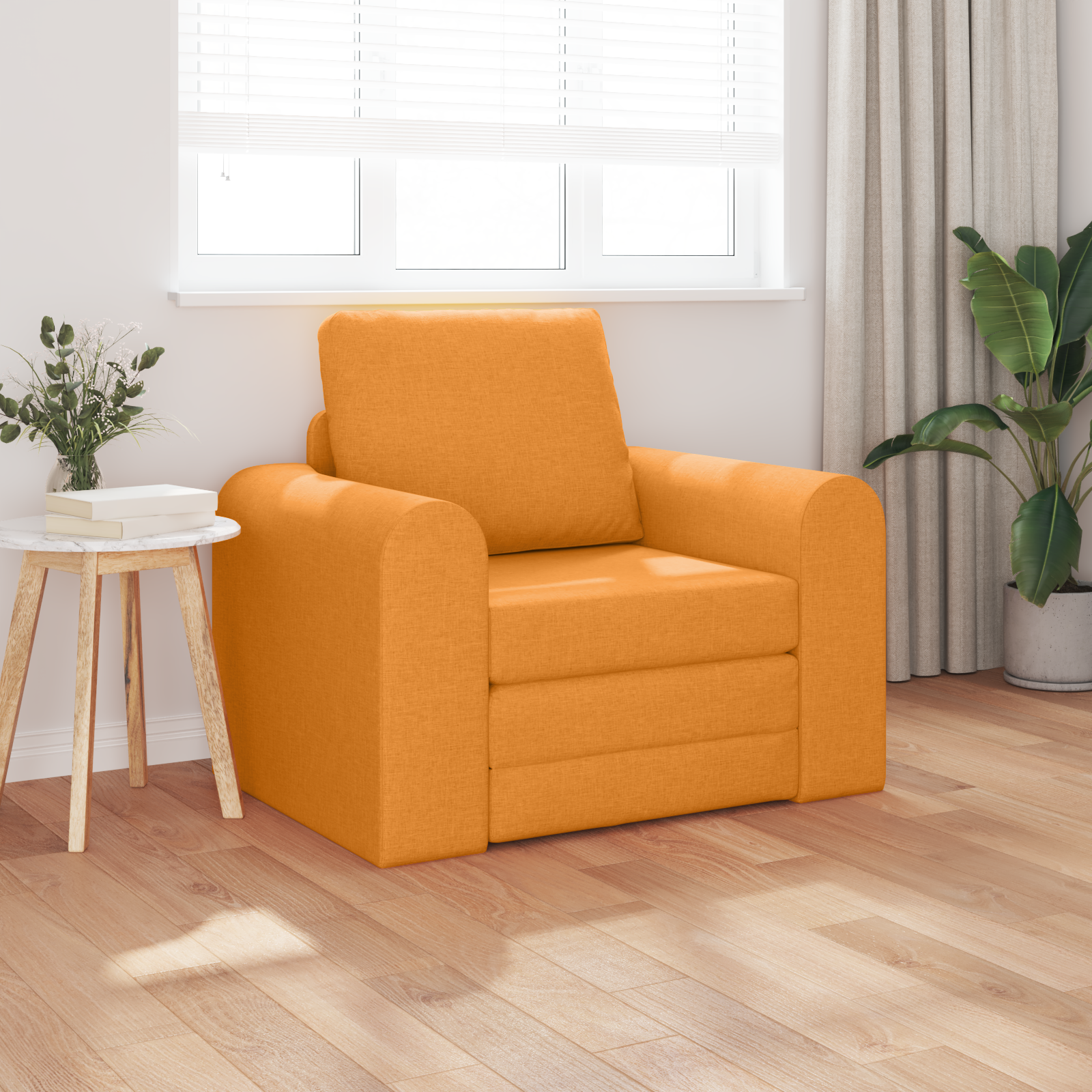 Divano Letto Giallo Scuro 98 X 71 X 83 Cm Velluto