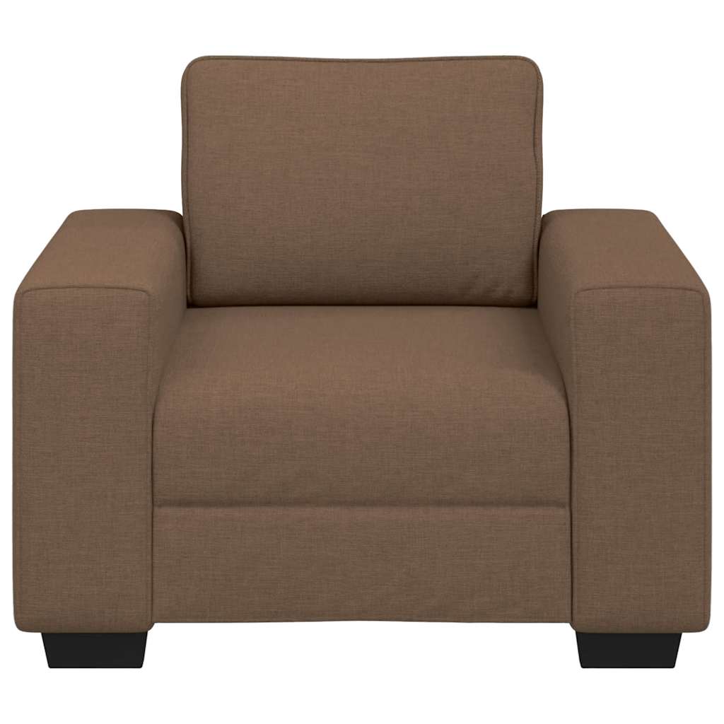Poltrona Marrone 60 Cm In Tessuto - Image 4