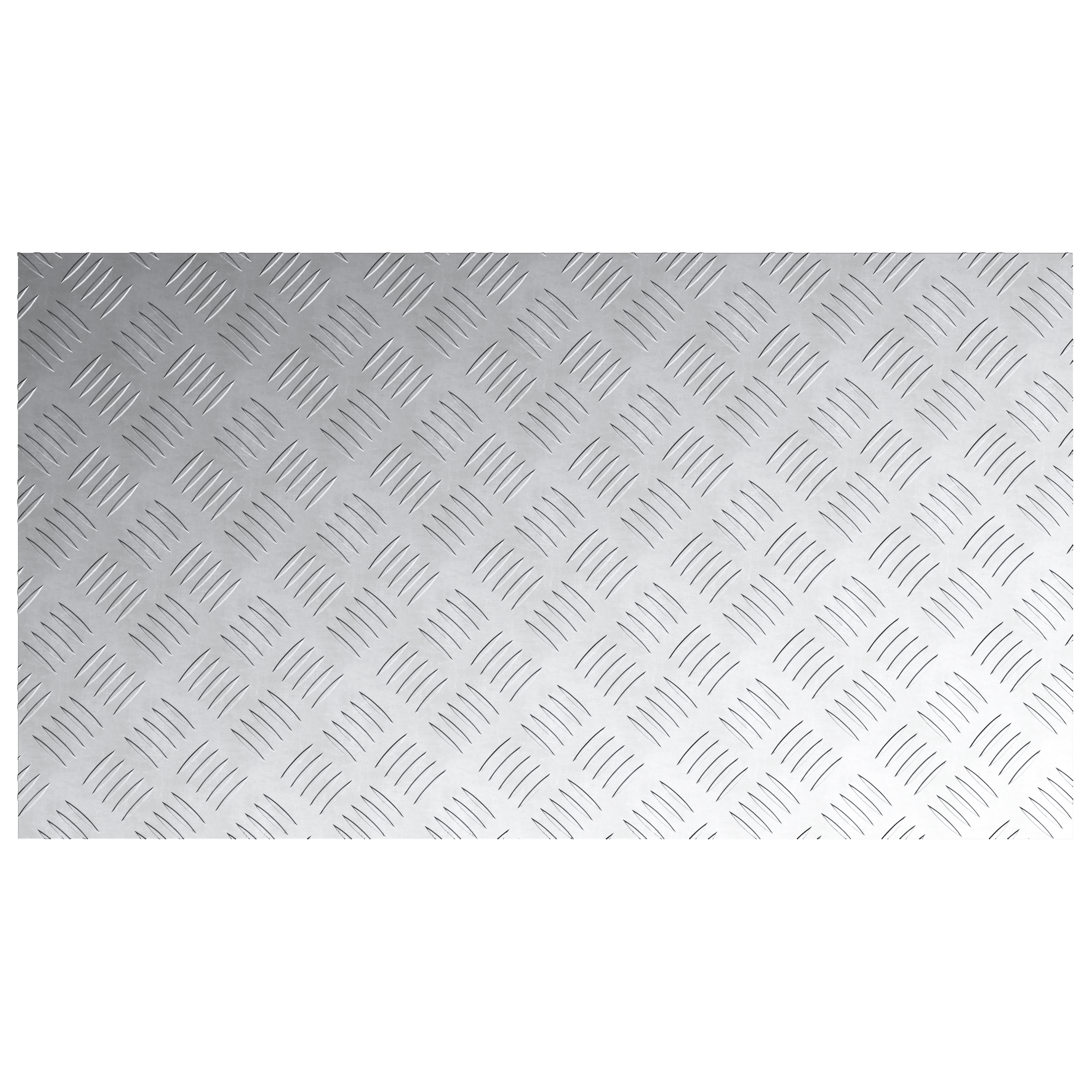 Dischi Quadrati 4 Pcs Argento 90 X 50 Cm Alluminio - Image 4