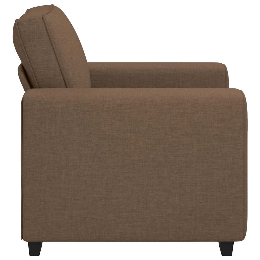 Poltrona Marrone 60 Cm In Tessuto - Image 5