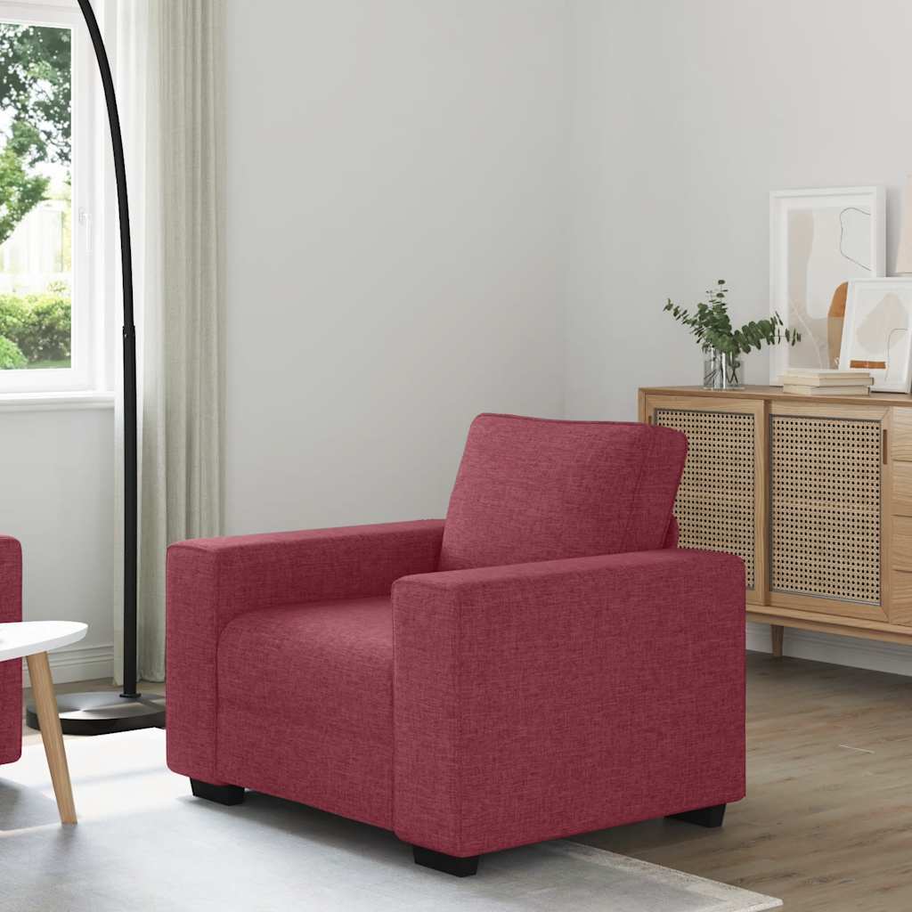 Poltrona Rosso Vino 60 Cm In Tessuto