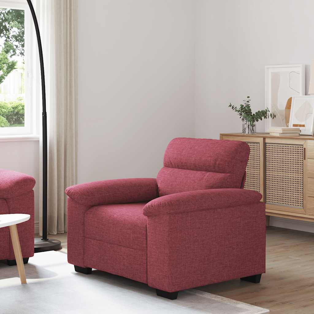 Poltrona Rosso Vino 60 Cm In Tessuto