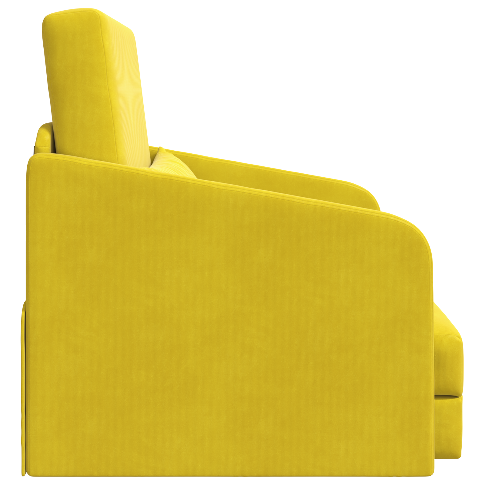 Divano Letto Giallo 65 X 80 X 83 Cm Velluto - Image 6