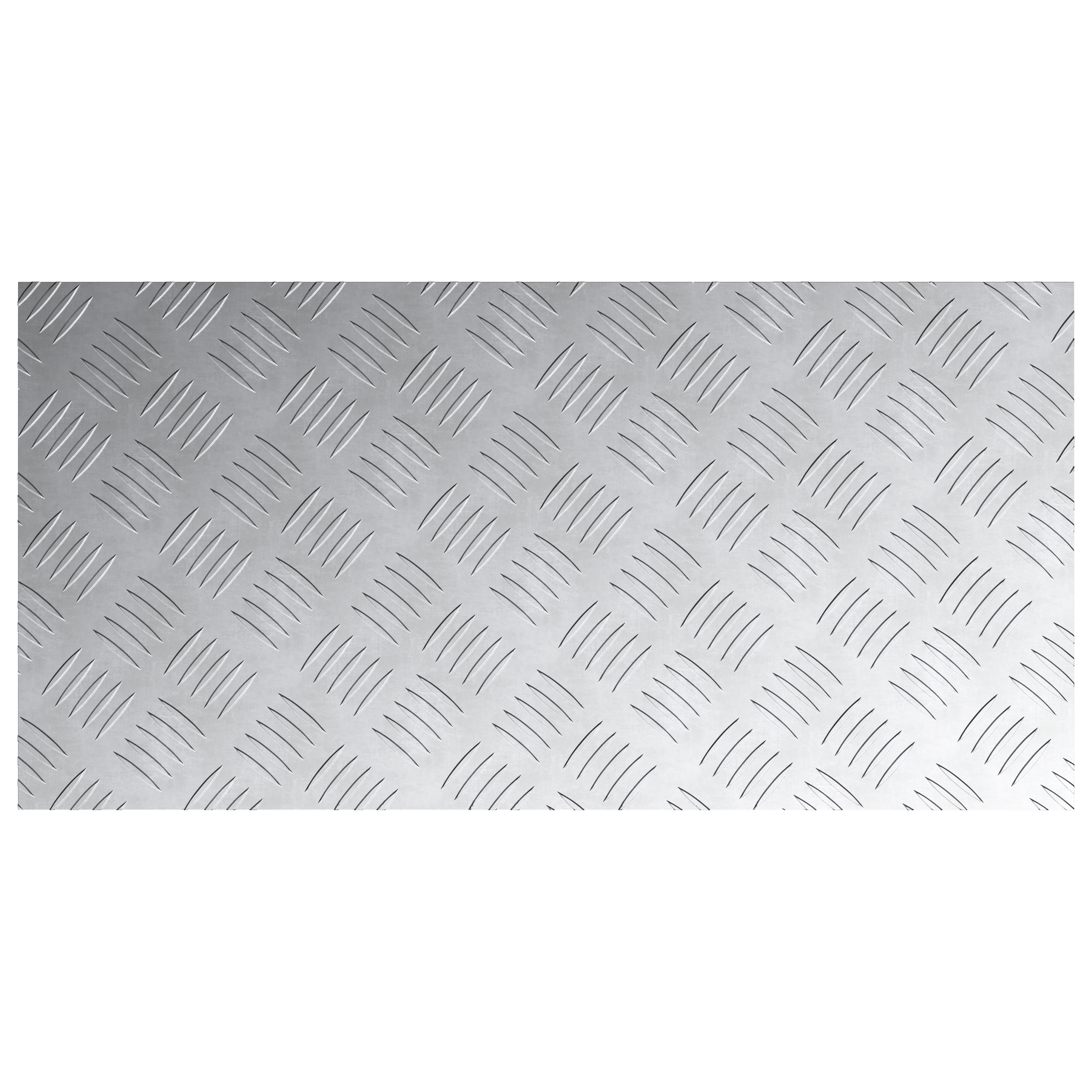 Dischi Quadrati 4 Pcs Argento 80 X 40 Cm Alluminio - Image 5