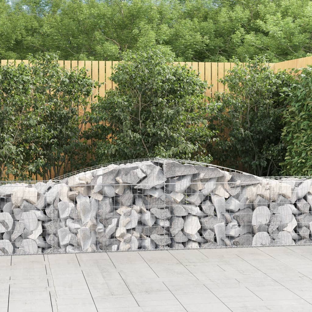 Cesti Gabbioni Ad Arco 25 Pz 400x50x60/80 Cm Ferro Zincato