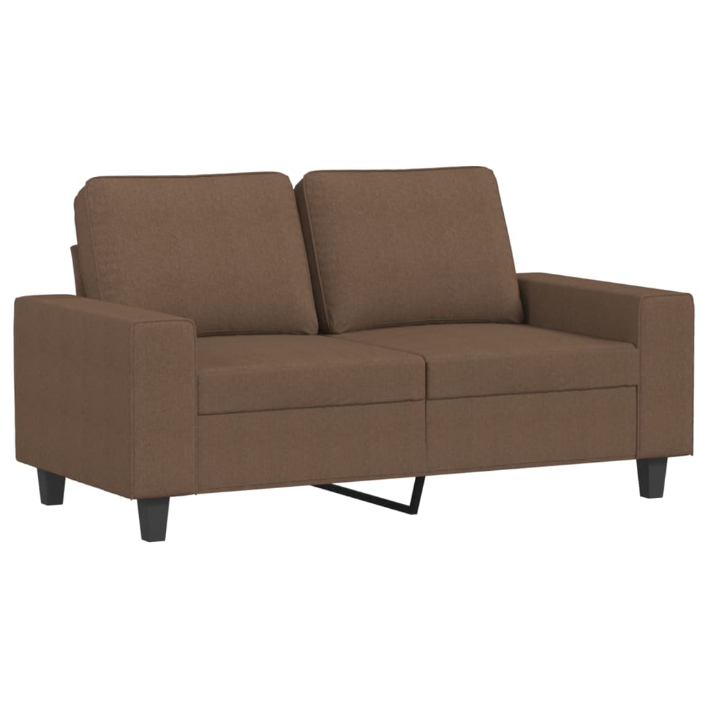 Set Di Divani 2 Pz Marrone In Tessuto - Image 3