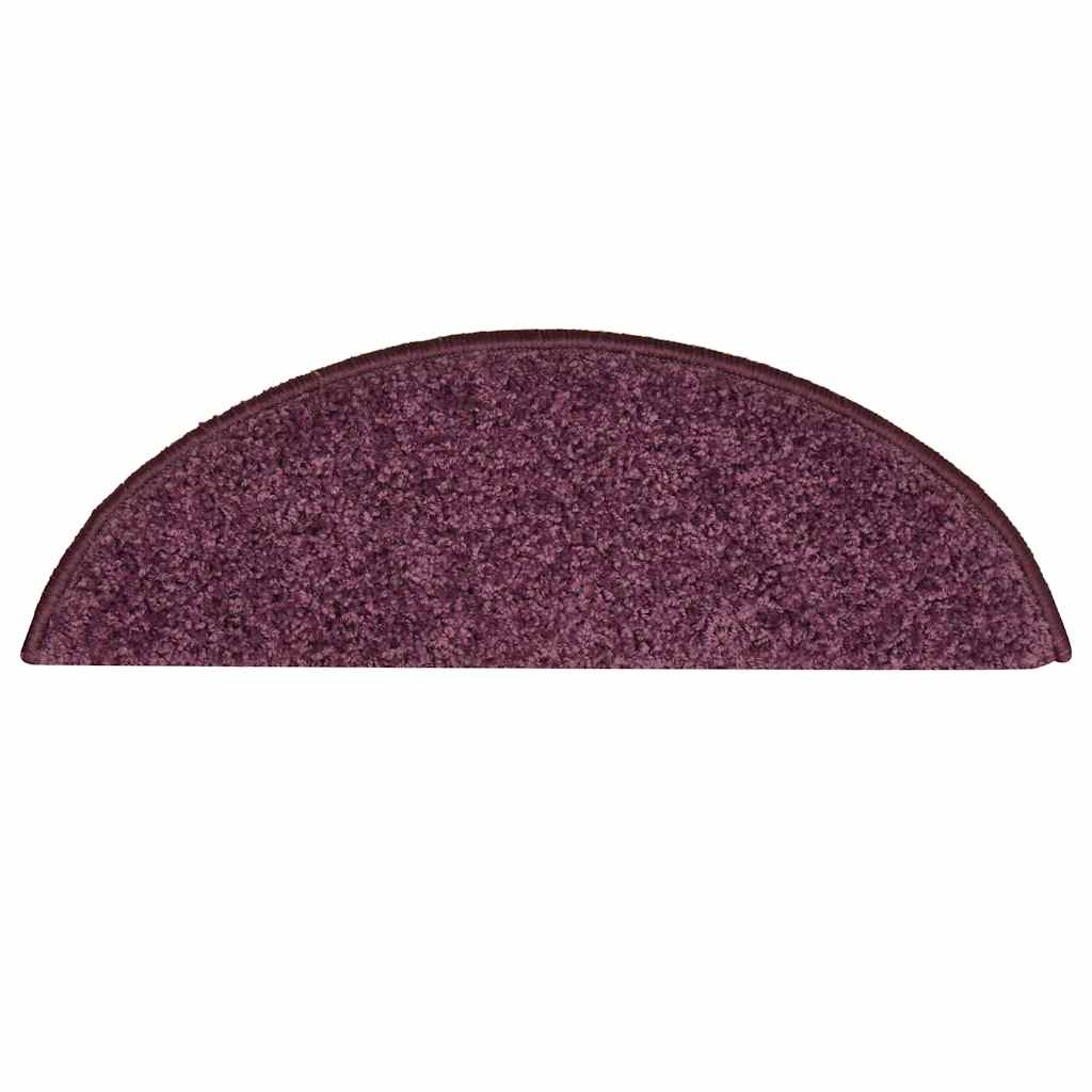 Tappetini Per Scale 30 Pz 56x17x3 Cm Viola Scuro Semicircolari - Image 4