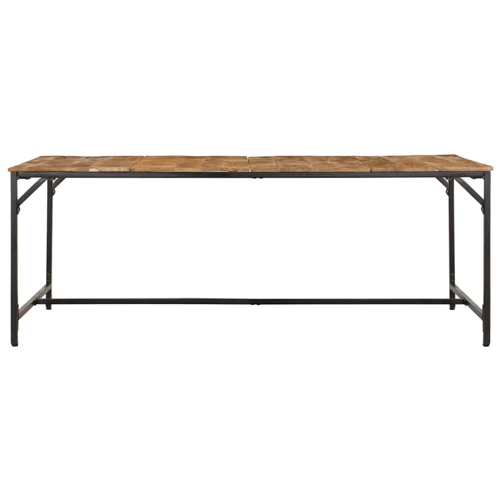 Tavolo Da Pranzo 200x100x75cm In Legno Massello Di Mango Grezzo
