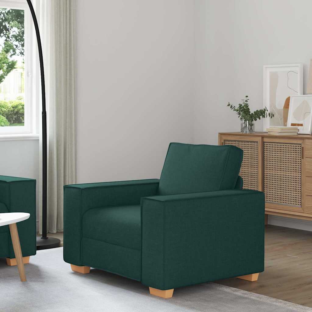 Poltrona Divano Verde Scuro 60 Cm Tessuto