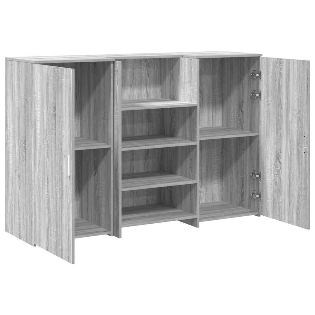 Banco Reception Grigio Sonoma 155x50x103,5 Cm Legno Multistrato - Image 6