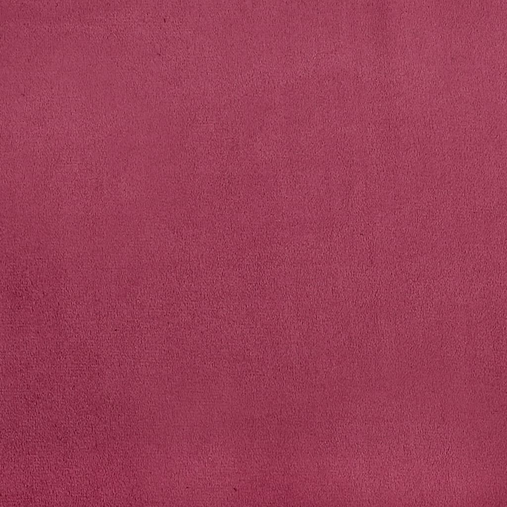 Poltrona Con Poggiapiedi Rosso Vino 60 Cm In Velluto - Image 6