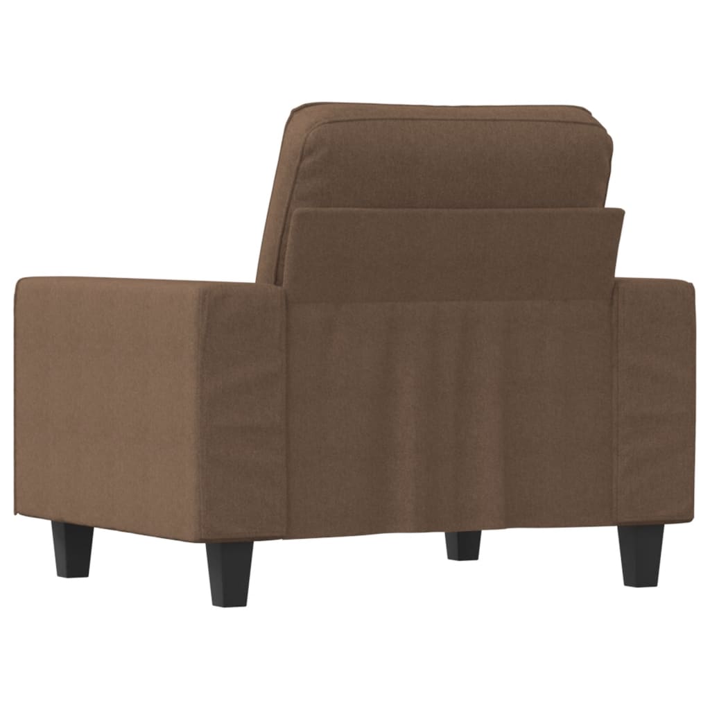 Poltrona Marrone 60 Cm In Tessuto - Image 5