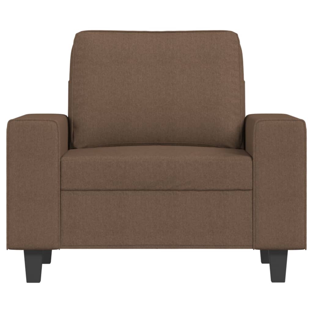 Poltrona Marrone 60 Cm In Tessuto - Image 3