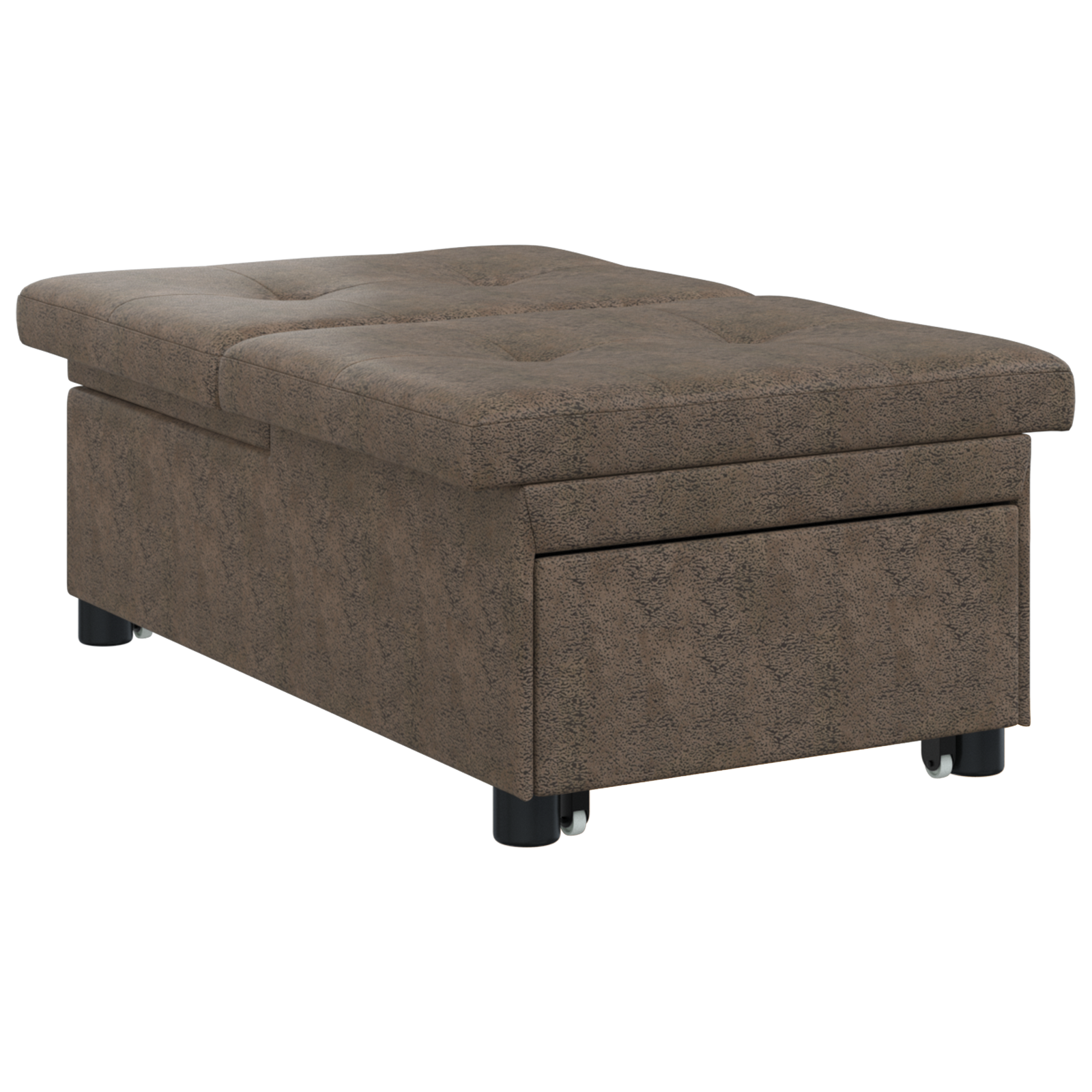 Divano Letto Verde Militare 67 X 194 X 38 cm - Image 4
