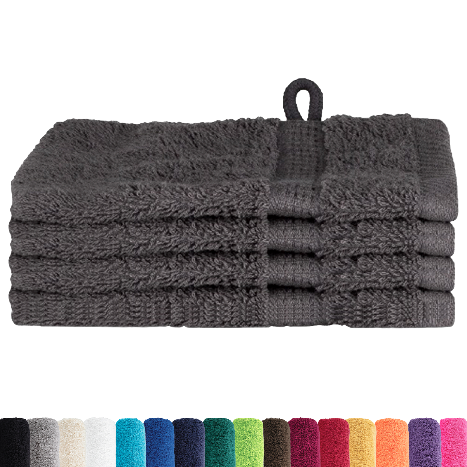 Panni Per Il Viso Solund Antracite Cotone - Image 3