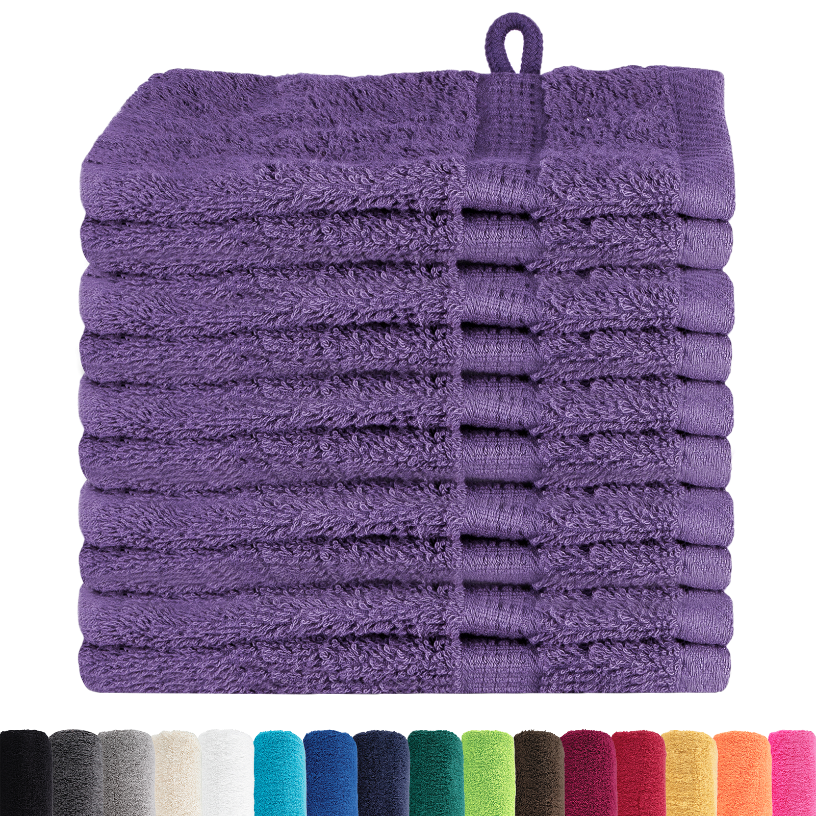 Panni Per Il Viso Solund Viola Cotone - Image 3