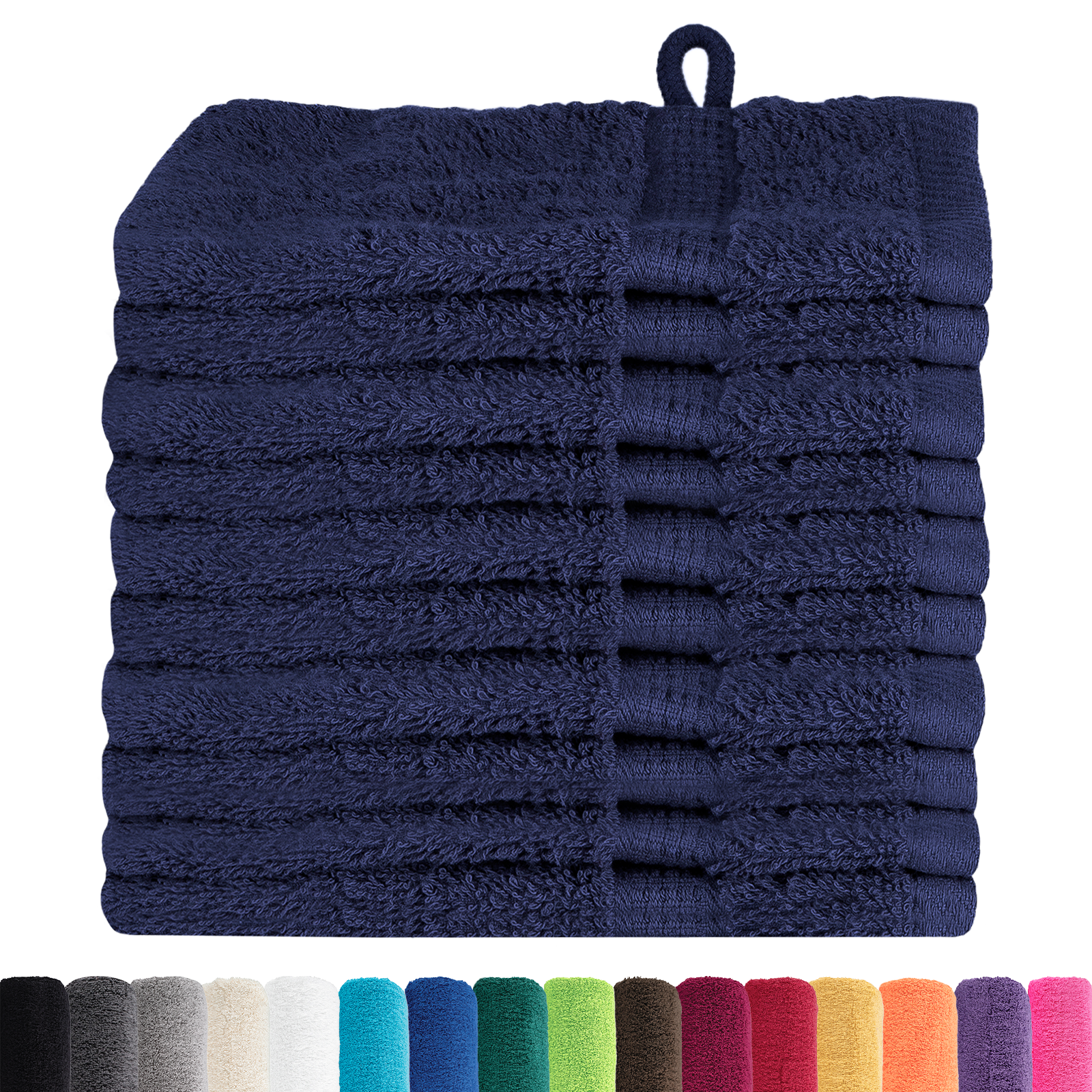 Panni Per Il Viso Solund Blu Marino Cotone - Image 3