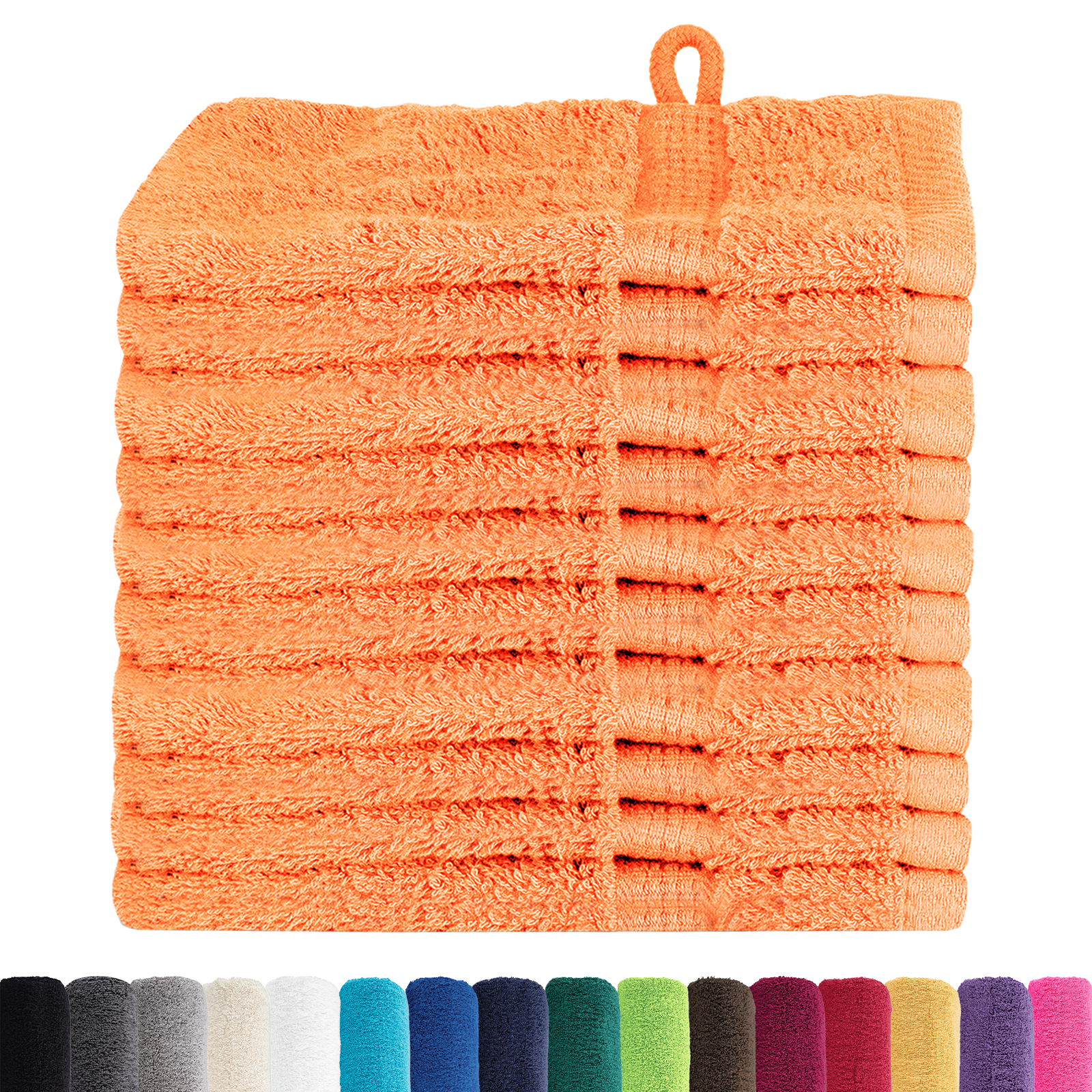 Panni Per Il Viso Solund Arancione Cotone - Image 3