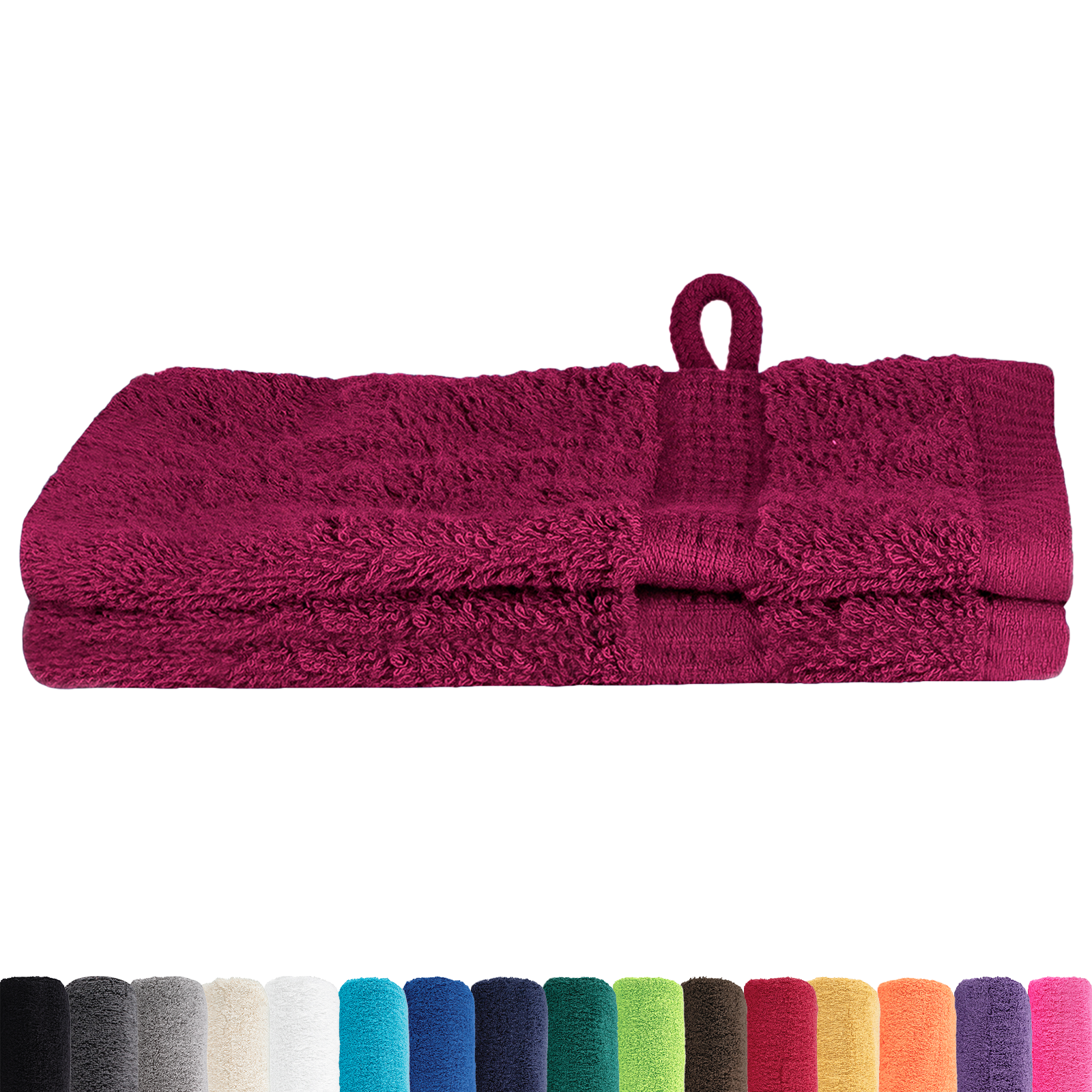 Panni Per Il Viso Solund Bordò Cotone - Image 3