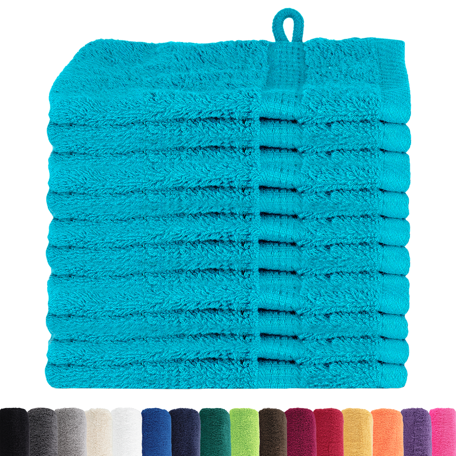 Panni Per Il Viso Solund Turchese Cotone - Image 3