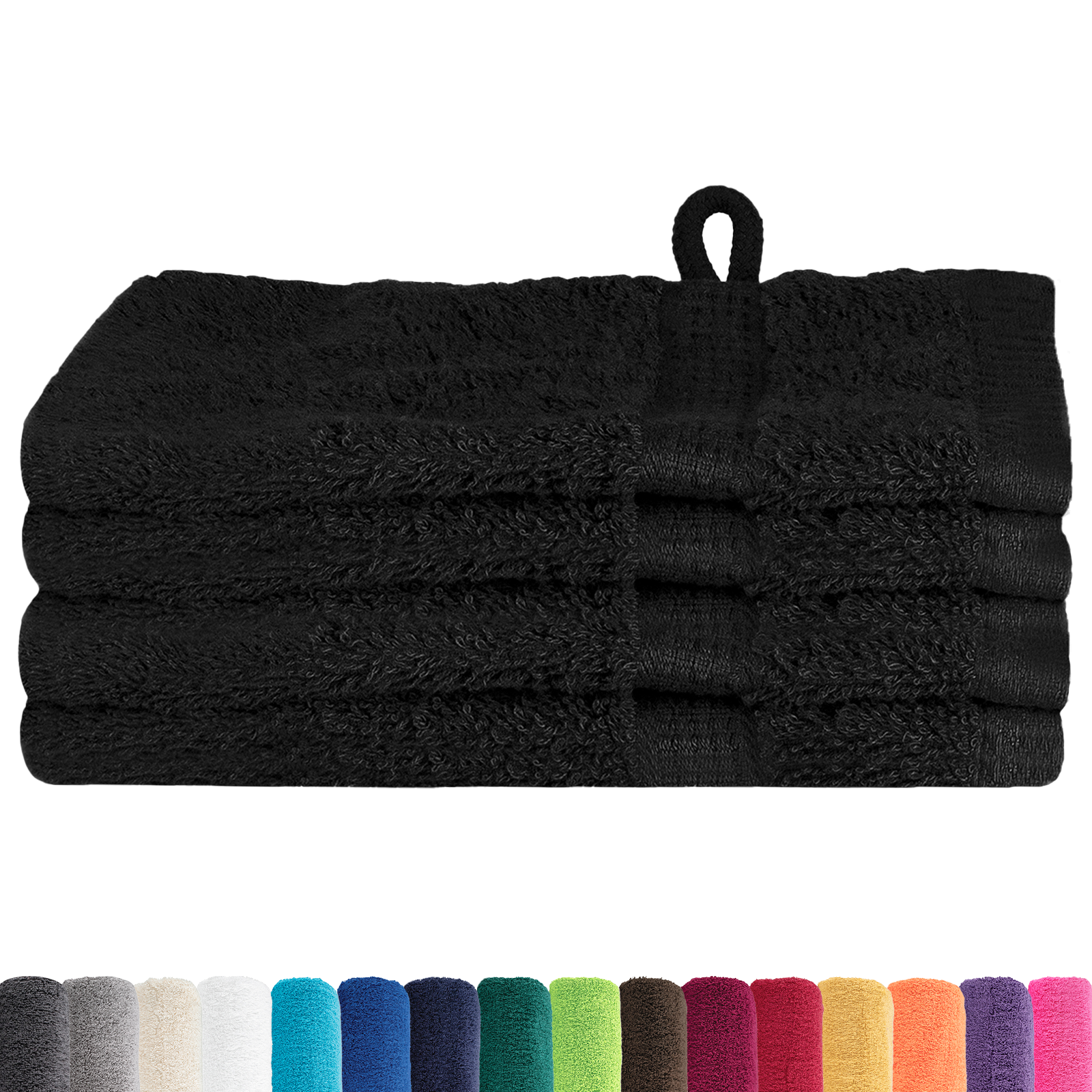 Panni Per Il Viso Solund Nero Cotone - Image 3