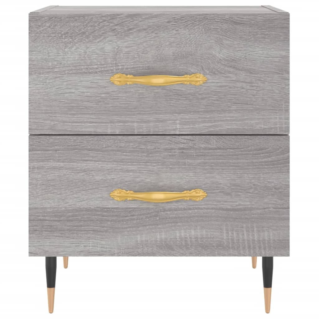 Comodini 2 Pz Grigio Sonoma 40x35x47,5 Cm In Legno Multistrato - Image 6