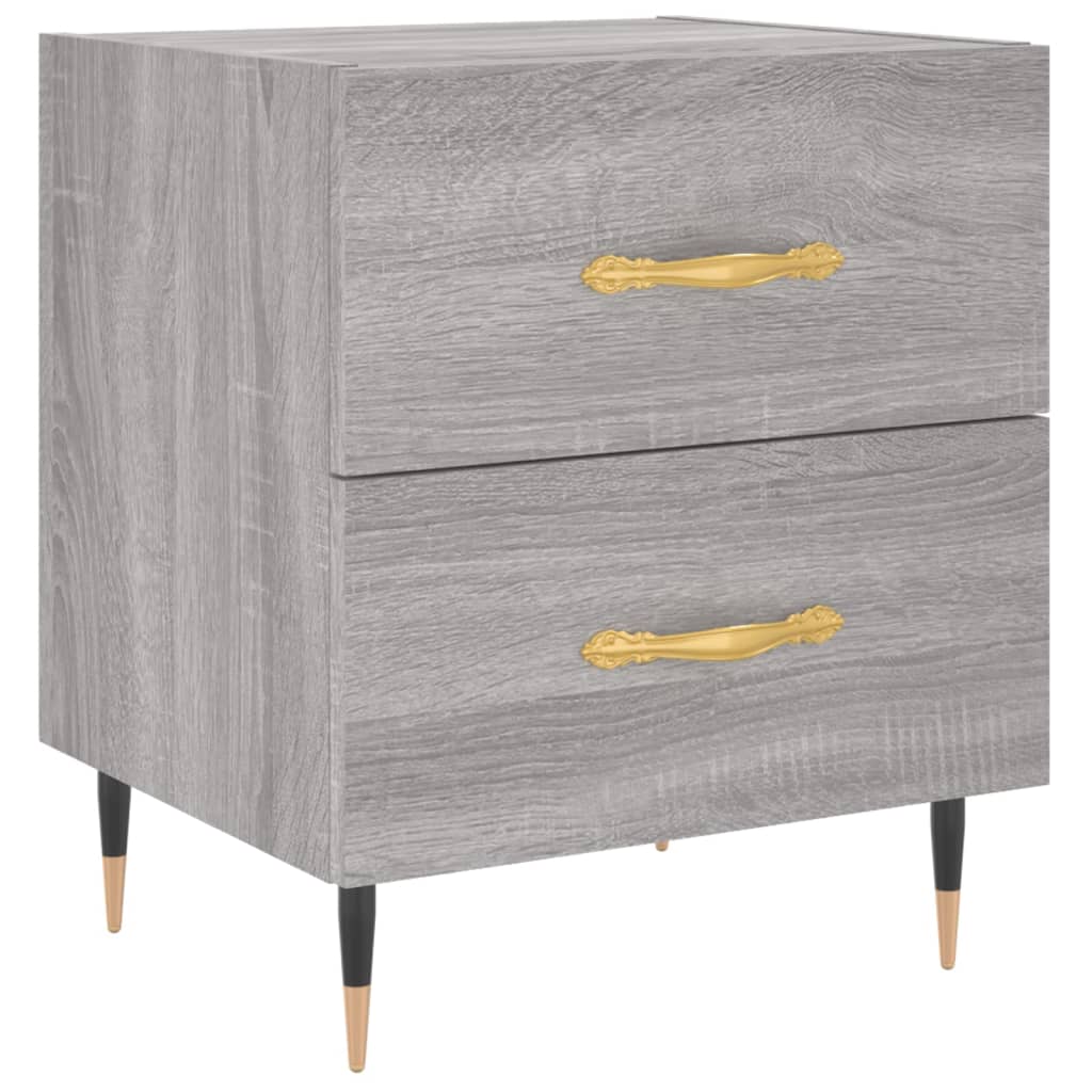 Comodini 2 Pz Grigio Sonoma 40x35x47,5 Cm In Legno Multistrato - Image 5
