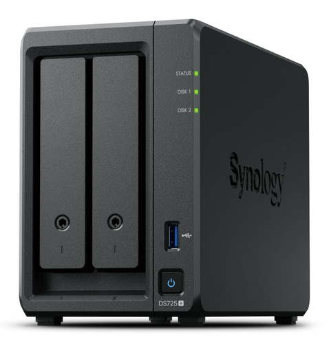 Synology Nas Tower 2x Sata, 2x Nvme, Max 40 Cam, Ryzen R1600, 4gb Ecc, 2.5gbe, Usb, Esata,  Compatibilit Solo Con I Dischi Synology