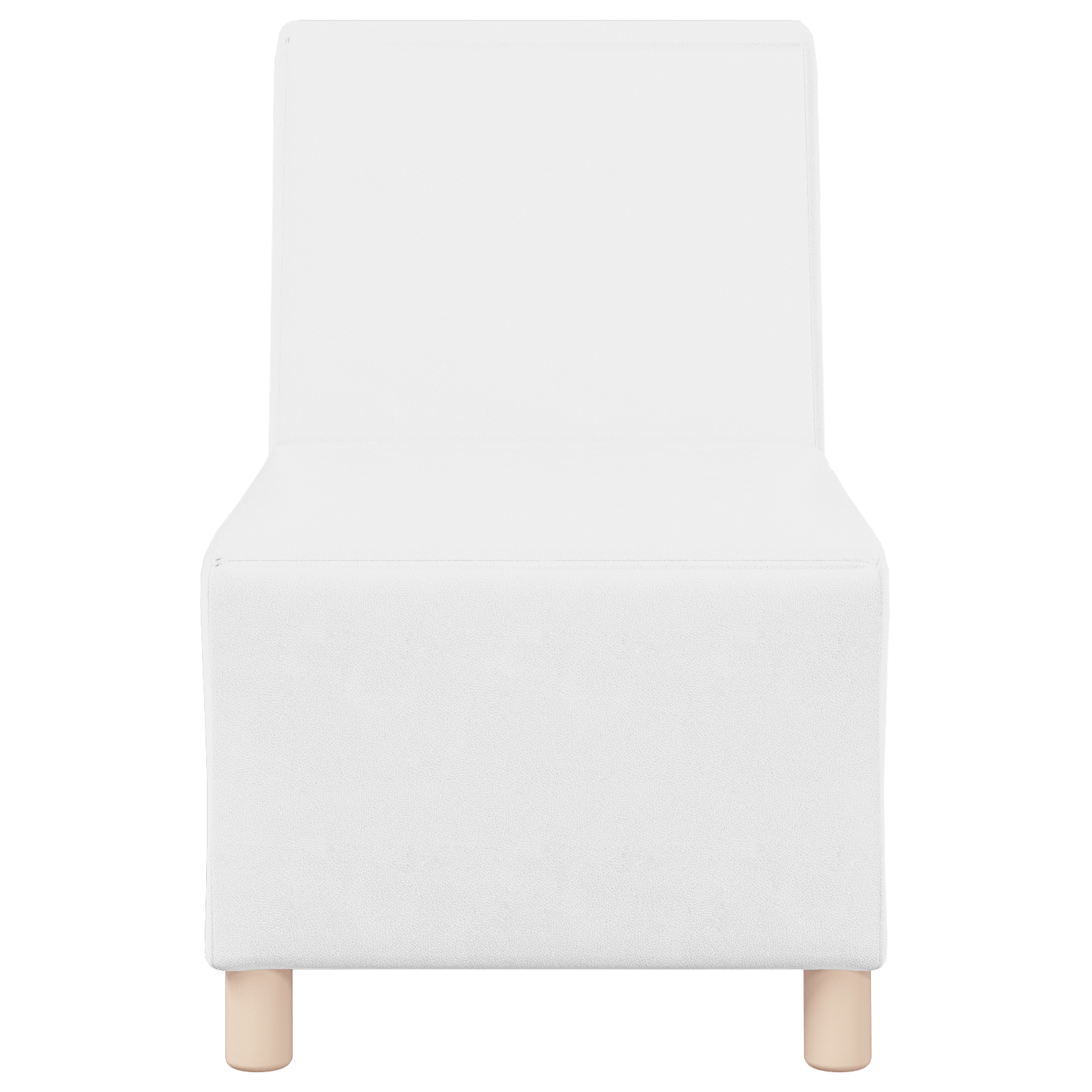 Unità Di Divano Modulare Senza Braccioli 3 Pcs Bianco - Image 5