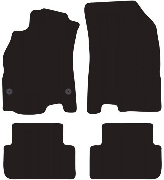 Tappeti Moquette Tailor Renault Fluence 10> - Megane Iii 5p. 08>15 E Sw 09>15 (interasse Fix 41 Cm.)