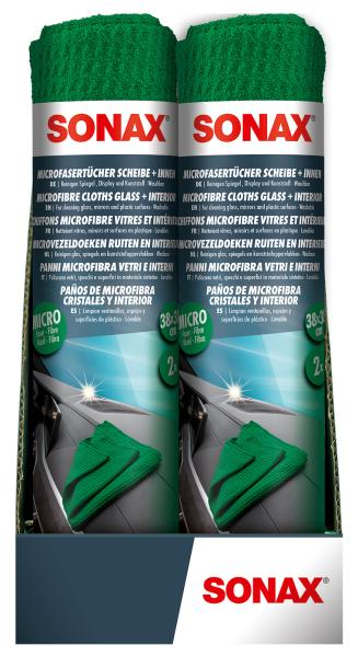 2 Panni Microfibra Alta Qualità Per Vetri E Interni