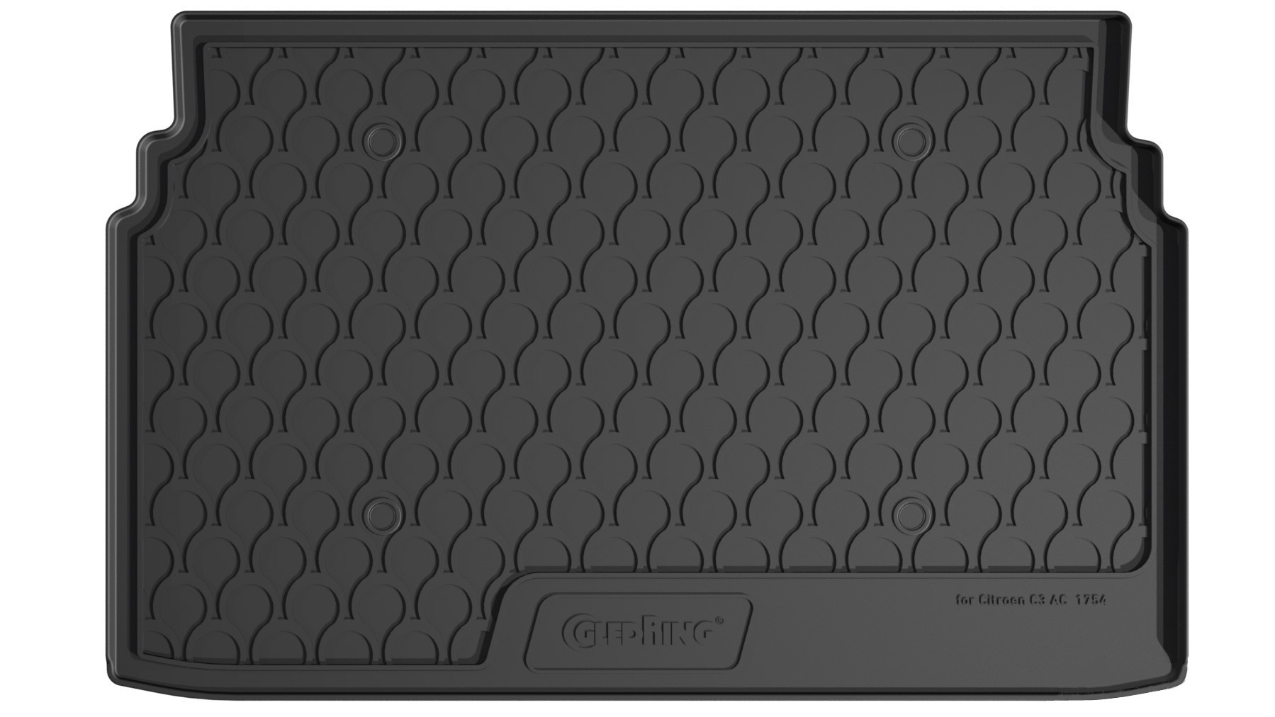 Vasca Baule Su Misura In Gomma Sintetica - Compatibile Per  Citroen C3 Aircross (10/17>07/24) Baule Alto